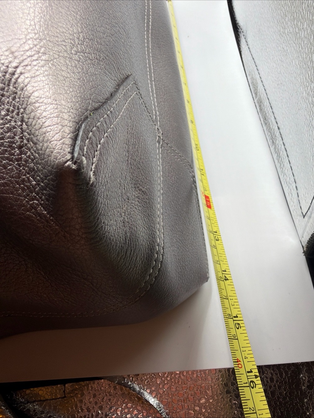 Kate Spade Reversible Metallic Bronze Black Tote Shoulder Bag with Wallet - Picture 7 of 10